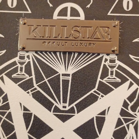 KILLSTAR OCCULT GRAPHIC PENTAGRAM HANDEL HARDWARE KISSLOCK CROSSBODY/SHOULDER - Picture 2 of 16